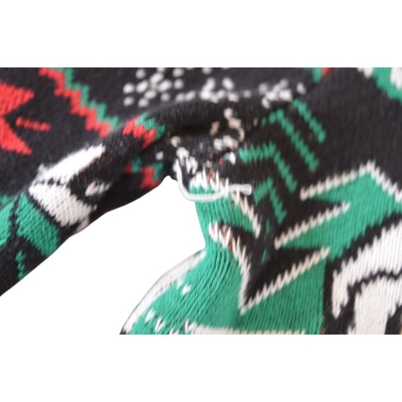 The Ugly Sweater Co Ugly Christmas Sweater Santa Drinking Beer Men's Size Medium - Picture 6 of 10